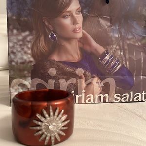 Miriam Salat Star Cuff Bracelet- Rust, Rhodium